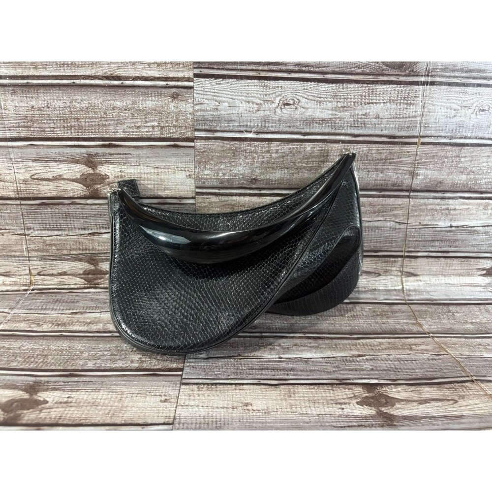 MUGLER Leather Spiral Curve 01 Crossbody Bag snake motif mspr $2085 - Picture 3 of 9